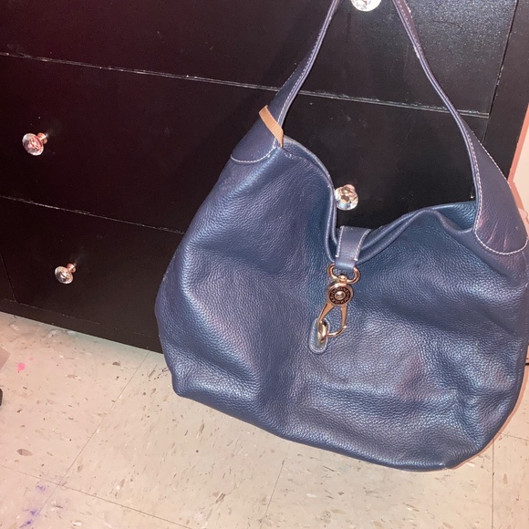 Dooney & Bourke Sorrento Logo Lock Sac Italian Leather Large Shoulder Tote Bag - Picture 2 of 7